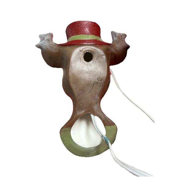 Rudolph Electrified Wall Lamp Light Vintage Christmas Holiday Wall Decor MCM 8” - Picture 6 of 9